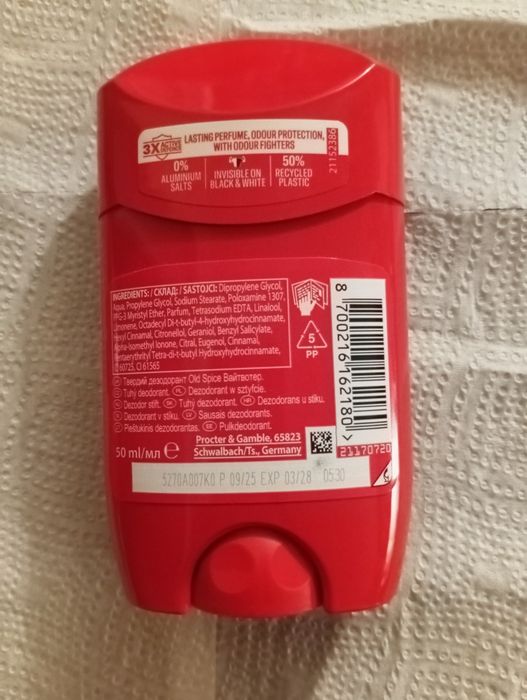 Old Spice Whitewater Dezodorant w sztyfcie dla mężczyzn 50ml. 3 szt.
