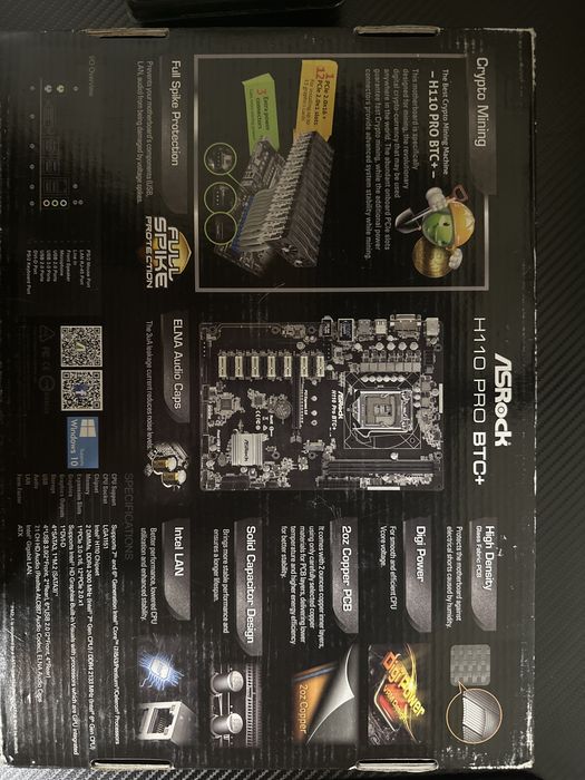 Материнська плата ASRock H110 Pro BTC+