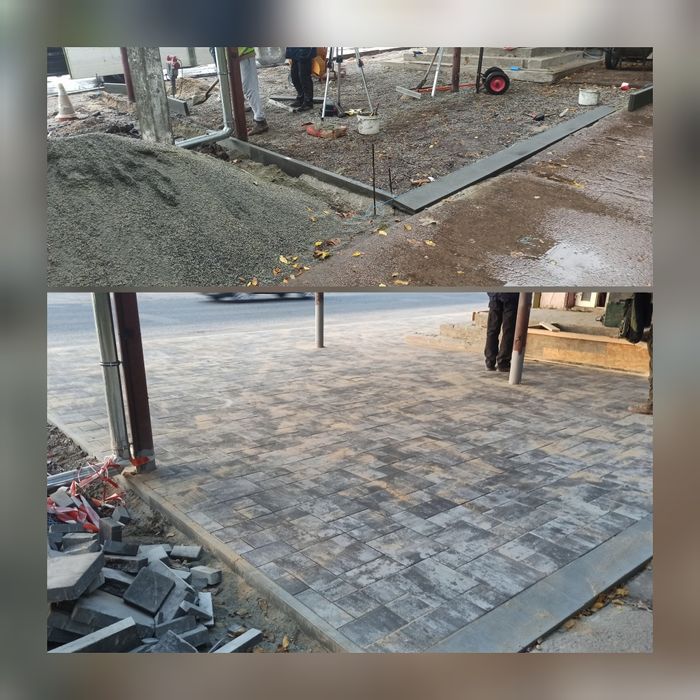 Укладання тротуарної плитки. Замір, доставка матеріалів. Харків та обл