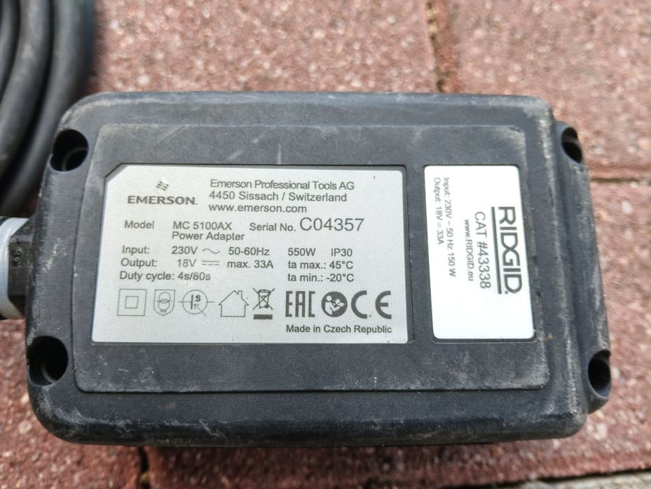 Ridgid adapter zasilacz 18v 230v