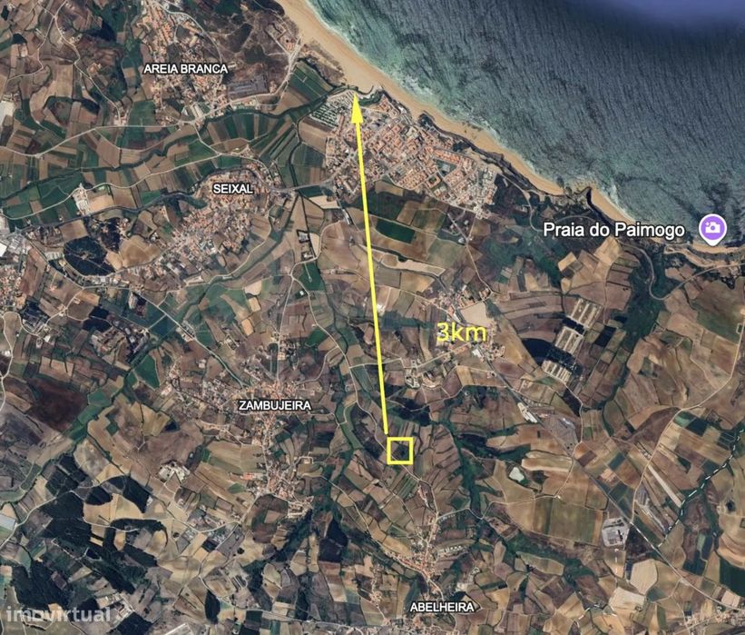 Rustic plot of land measuring 5,840 m², located 3 km from Areia Branca Beach