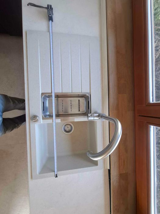 Zlewozmywak z dodatkową małą komorą i ociekaczem Schock, Fragranit