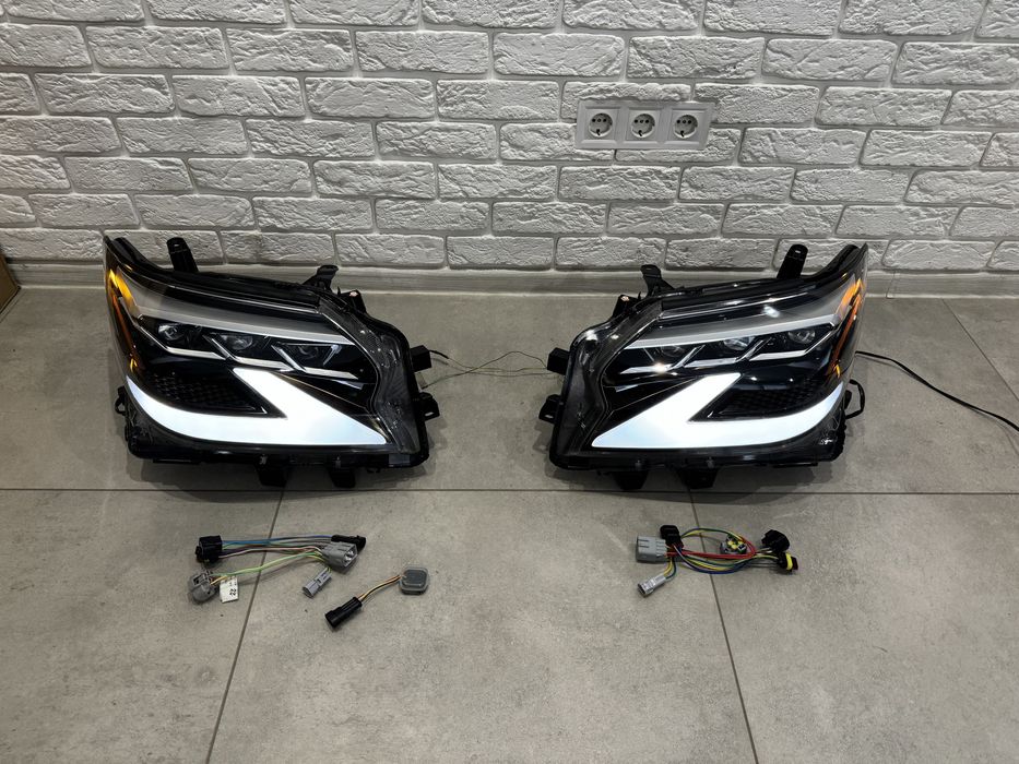 Фары Lexus Gx 460 стиль рест 2020+ для Лексус gx 460 2013-2019