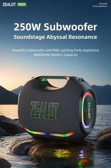 Głośnik bluetooth 250watt zealot ze 21