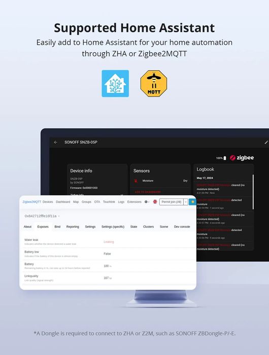Датчик протечки воды Sonoff SNZB-05P