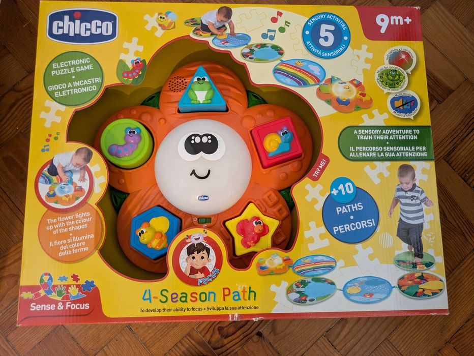 Chicco 4 estações, tapete sensorial para bebé