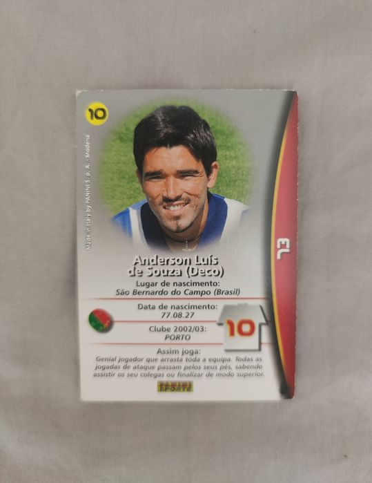 Carta Panini Mega Craques Deco FCP excelente estado