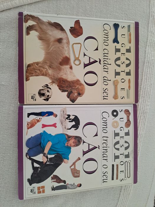 Livro "Como treinar o seu cão" e "Como cuidar do seu cão"