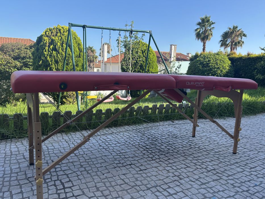 Marquesa de Massagem Quirumed Dobrável c/ Encosto + Acessórios