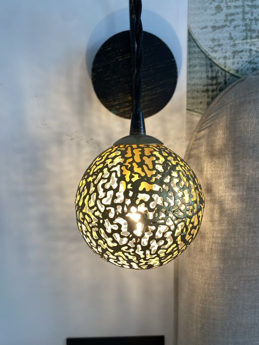 2 lampy kinkiety orientalne Lucande Zale czarny zloty