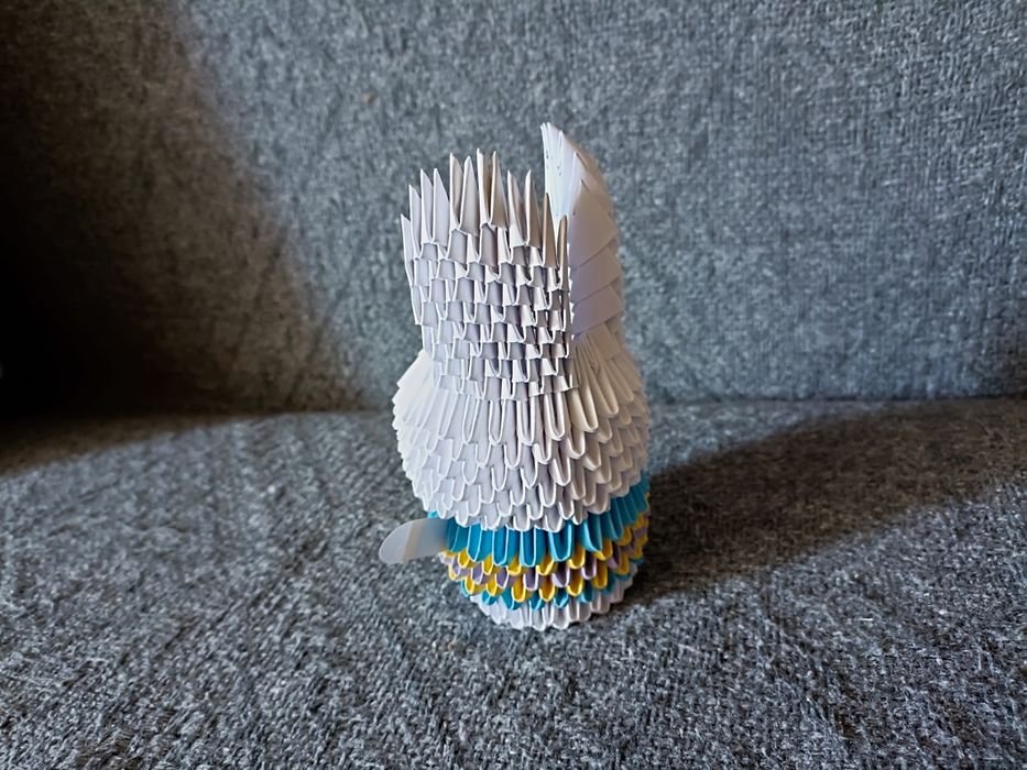 Królik Origami Modułowe 3D