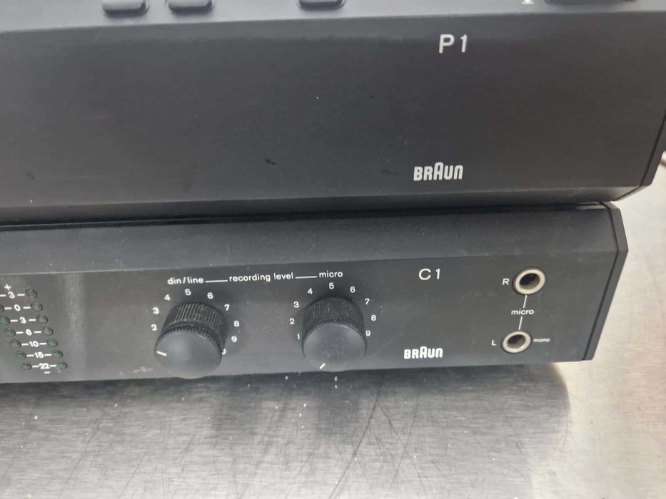Gramofon Braun P1 i magnetofon Braun C1