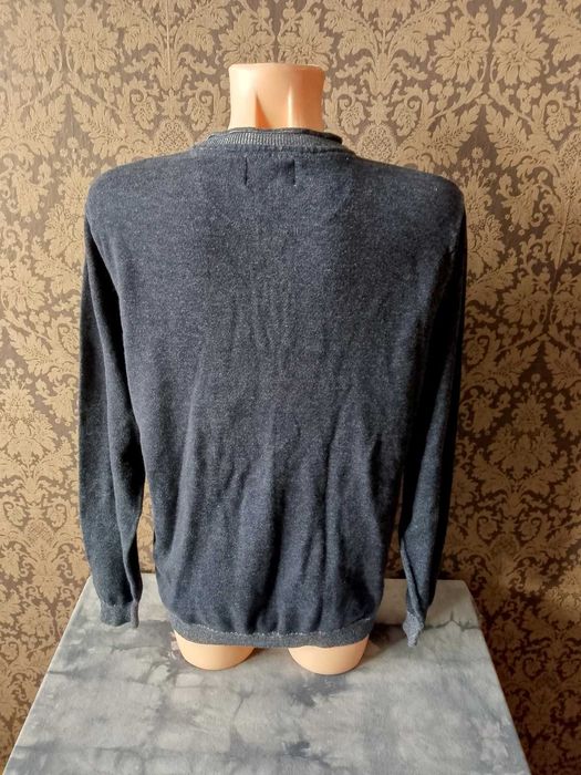 granatowy sweter 100% bawełna m