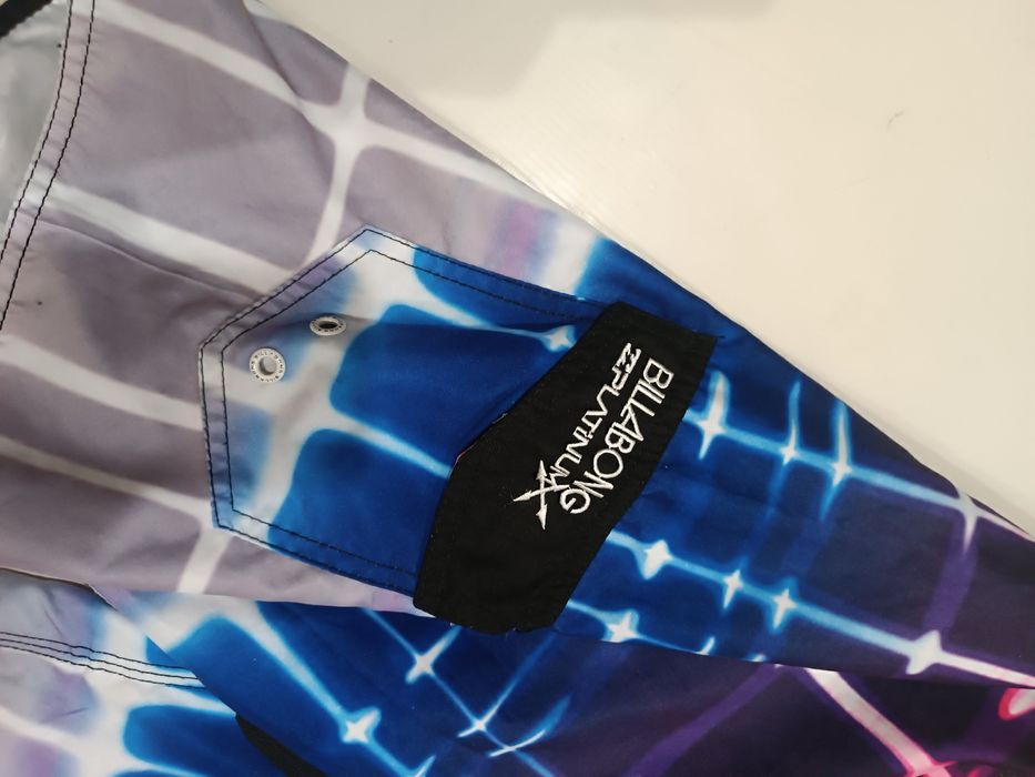 Billabong Platinum krótkie spodenki roz,34/L plażowe sportowe bawełna