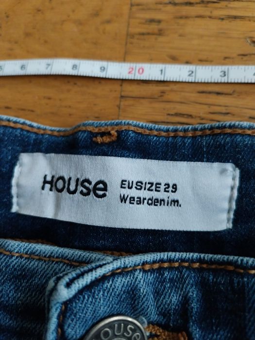 House krótkie spodenki jeansowe męskie  rozmiar 29 slim młodzieżowe
