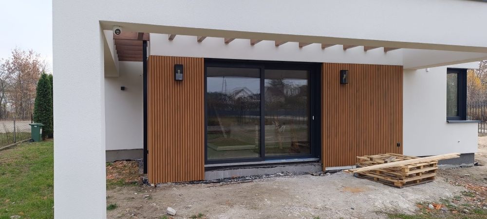 Lamele kompozytowe Deska kompozytowa fasadowa elewacyjna lamelowa 3D