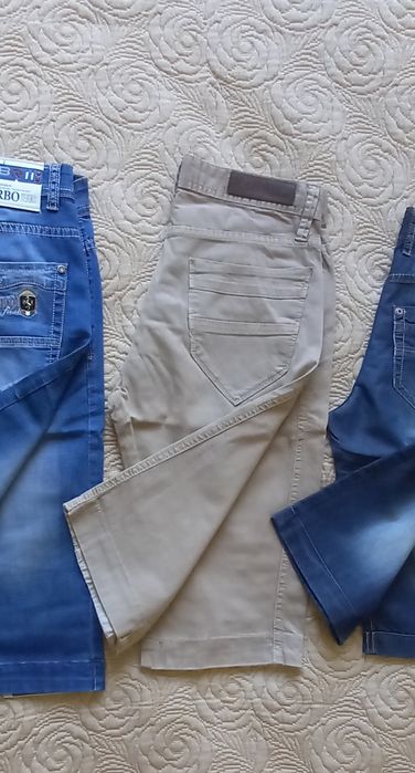 Бриджи джинсовые, мужские, р.44, 46, 48