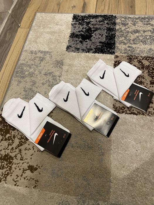 Спортивні носки Nike, Найк | Високі білі шкарпетки