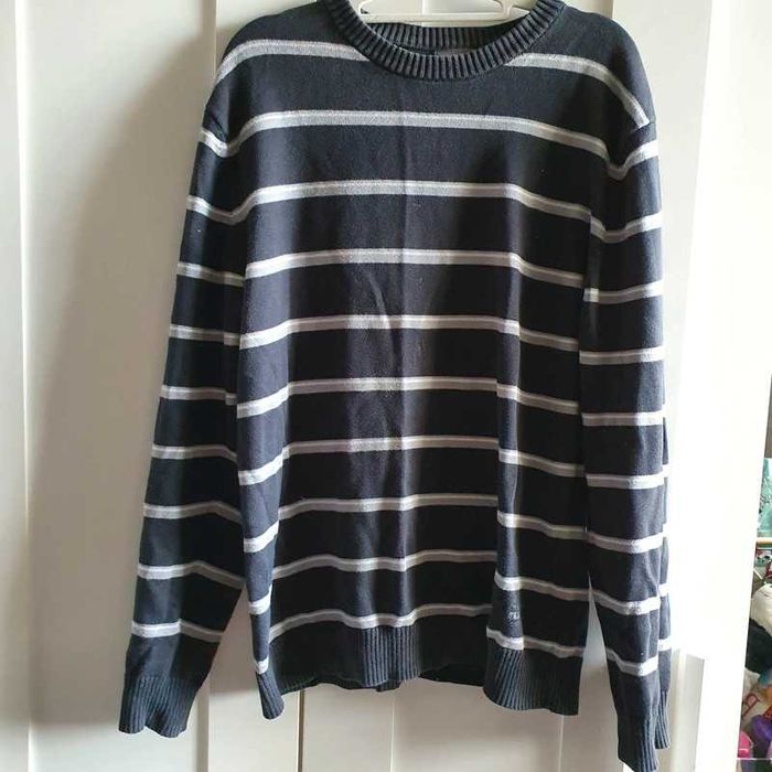 Sweter w paski esprit roz.L