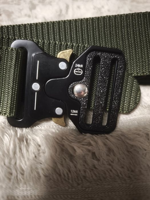 Cinto Tático Militar de Libertação Rápida para Uso Externo em Nylon Macio Acessórios Desportivos Cinto Preto Homem e Mulher Cor: verde militar (130cm