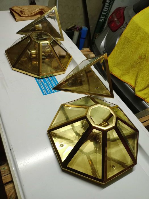 Candeeiros Vintage em Latão impecáveis