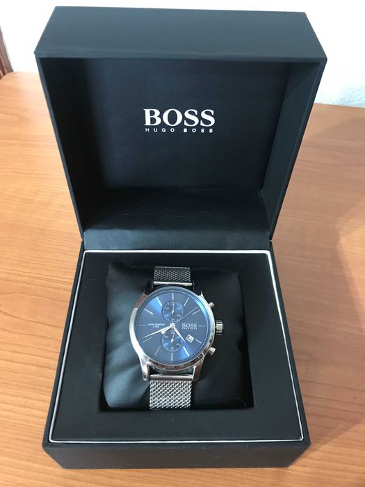 Relógio Hugo Boss Prateado & Azul