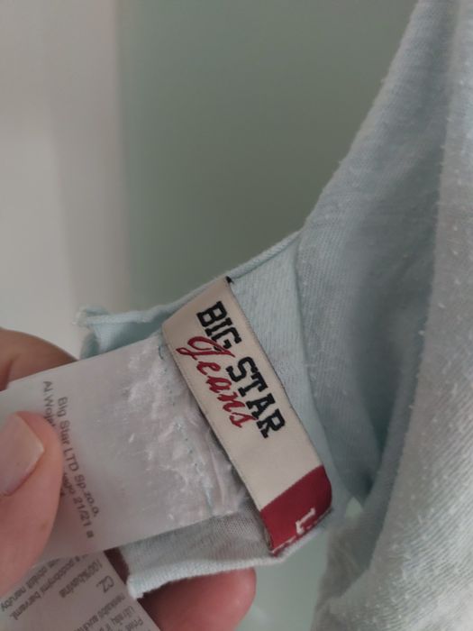 Bluza dwustronna Big Star rozmiar L w paski i niebieska