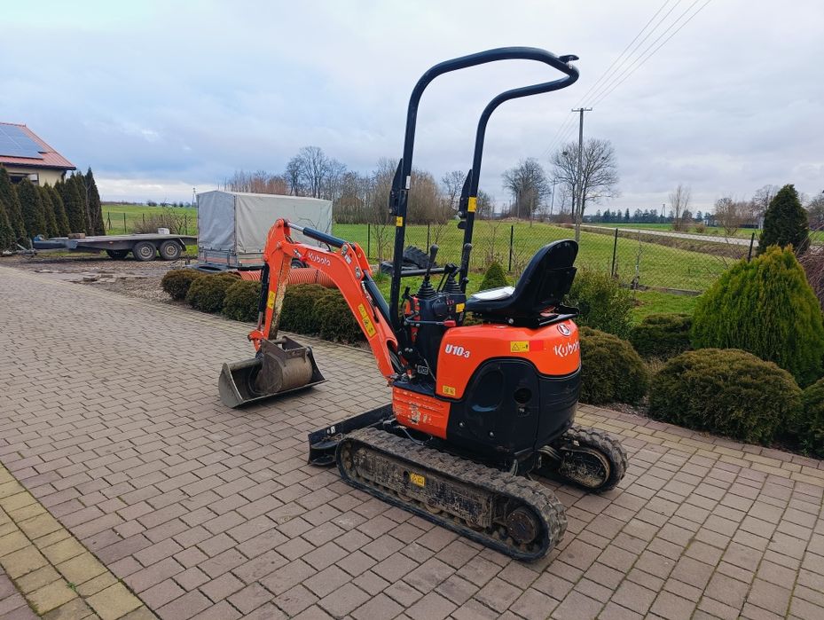 Kubota u10-3 brutto 2020 rok minikoparka mini koparka