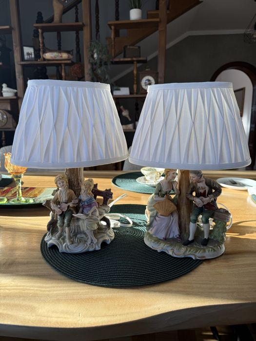 Vintage Love porcelanowe lampy stołowe