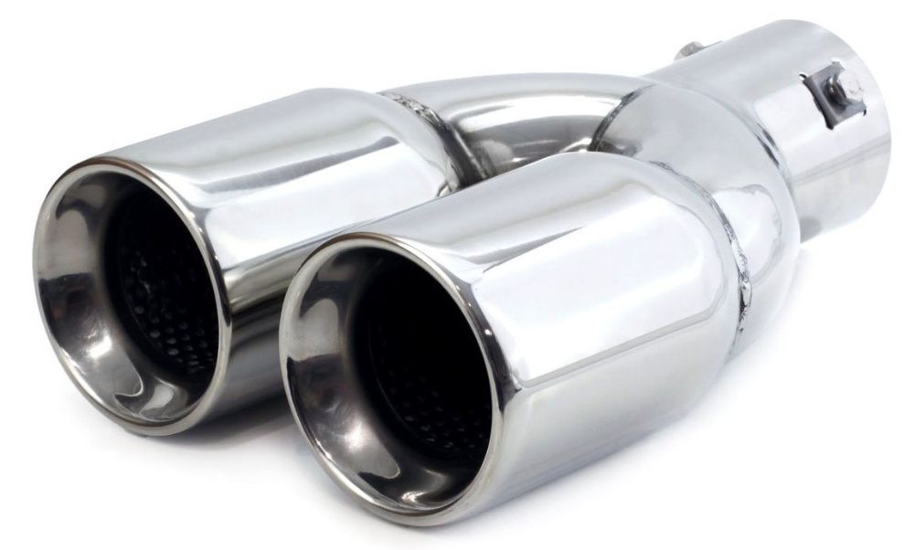 Końcówka WYDECHU Duża PODWÓJNA 2x74mm Solidna DYFUZOR Sklep Warszawa