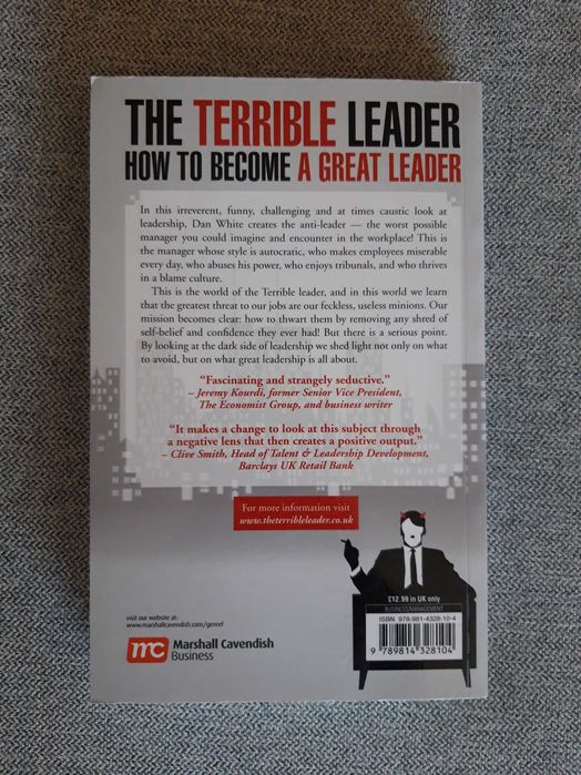 Livro "The Terrible Leader" de Dan White - NOVO
