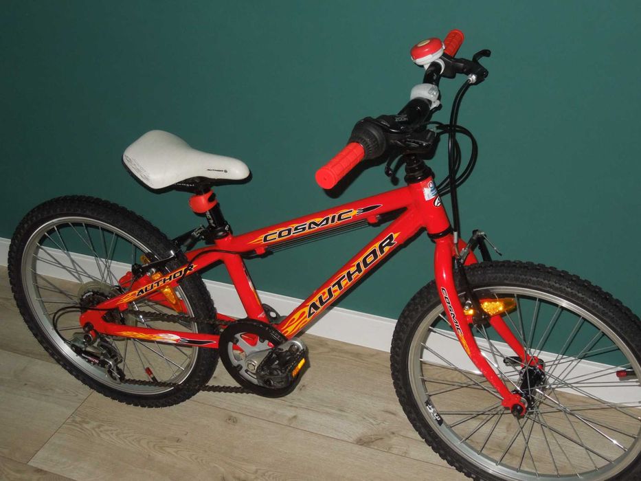 Bardzo lekki AUTHOR Cosmic 20’ SUPER stan aluminiowy rower + dodatki!