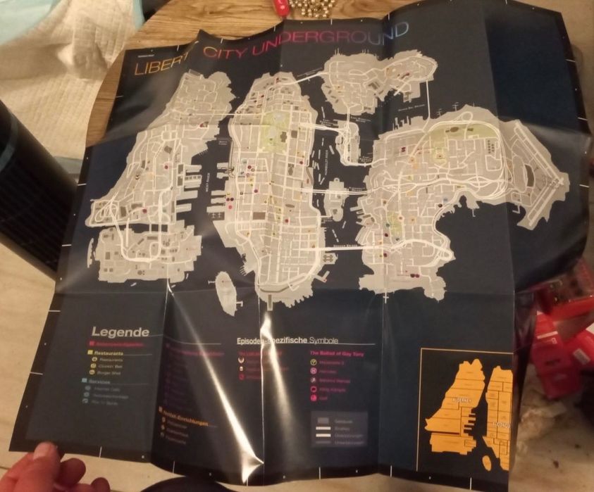 Gra GTA Episodes From Liberty City Xbox360 mapa/plakat