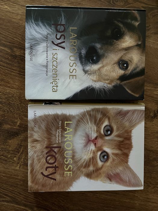 książka rasy psów i rasy kotów Larousse
