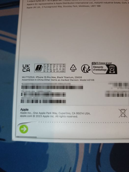 iPhone 15 Pro Max 256Gb Black Titanium Selado Novo MEGA PREÇO