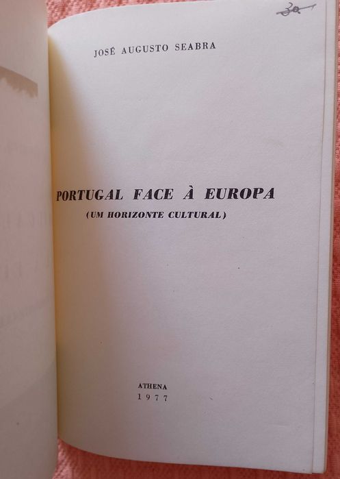 Portugal face à Europa, José Augusto Seabra