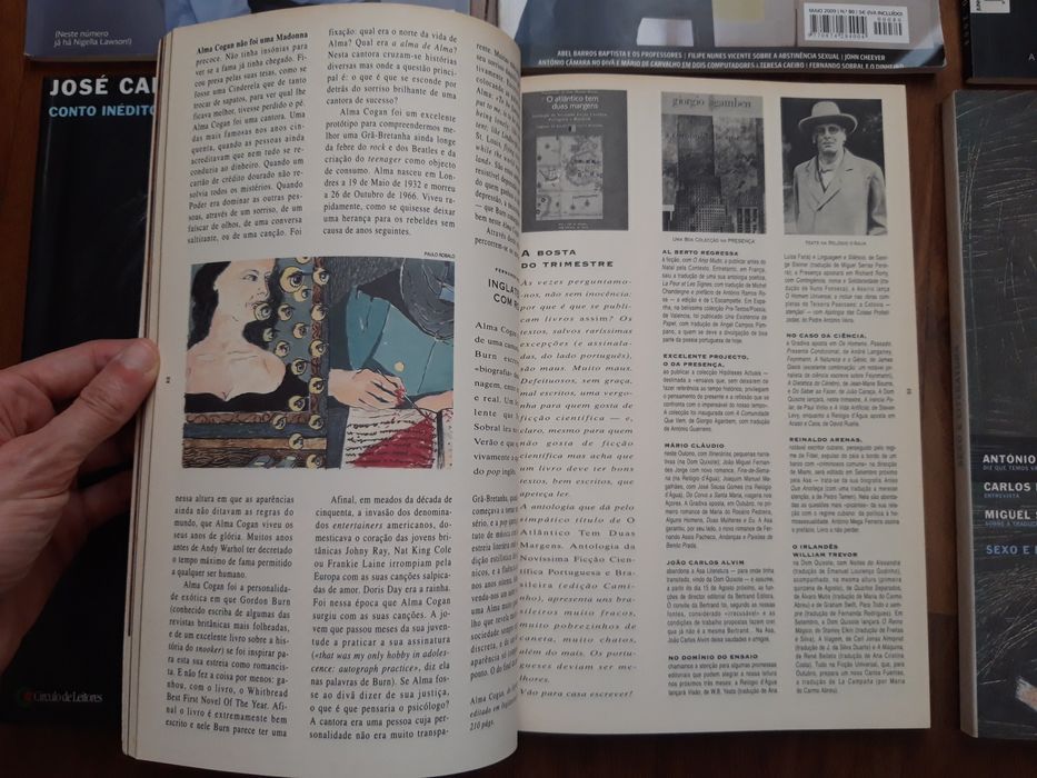 Revista LER (Mário Carvalho/Agualusa/Cardoso Pires/Nabokov/etc.