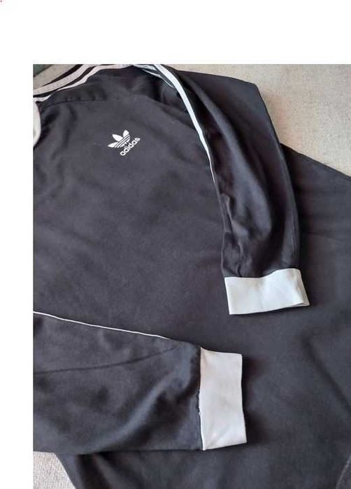 *** bluza longsleeve Adidas męski czarny rozmiar L ***