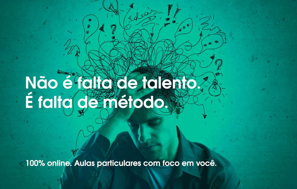 Aulas particulares de inglês. 100% online.
