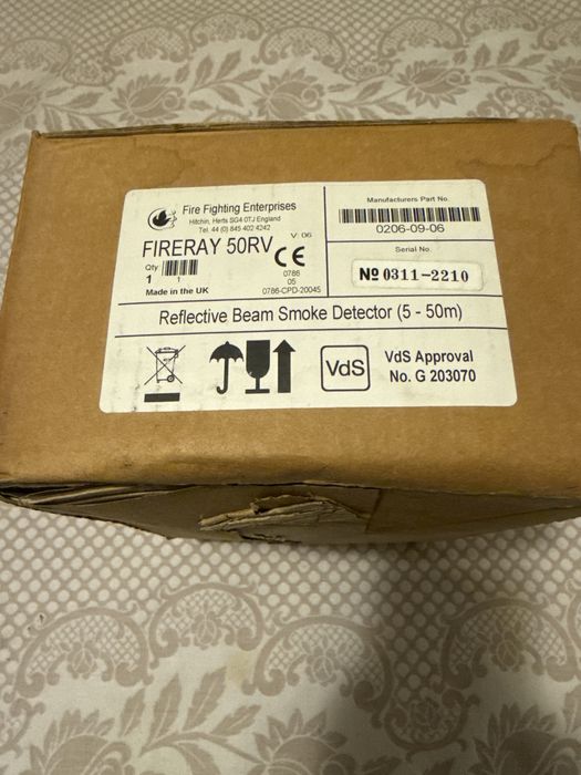 Detetor de fumos linear Fireray 50rv