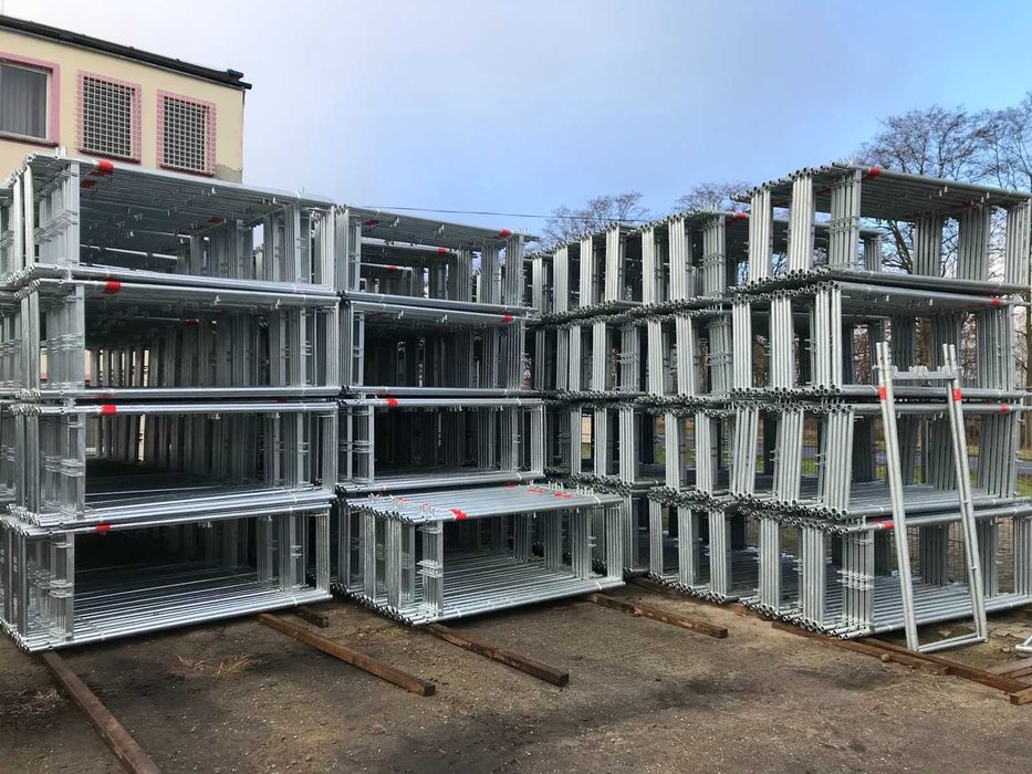 Rusztowanie Pletak 216 m2 nie UŻYWANE fasadowe 200 plettac
