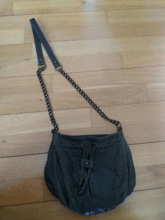 Mala / Bolsa em Pele Massimo Dutti