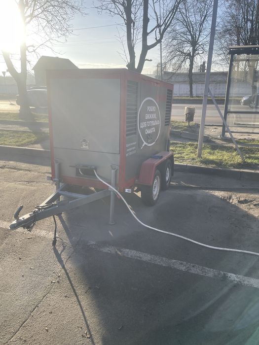 Генератор FG Wilson LH22 21.8 кВа. Обезшумлений, на причепі