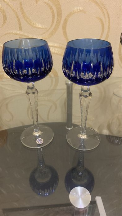 Продам винтажный хрустальный набор фужеров