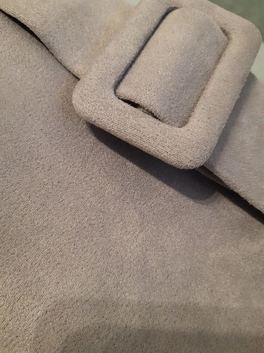 Włoska, szara welurowa  spodnica