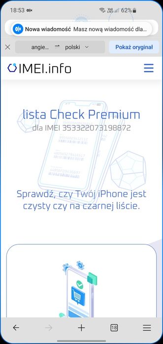 Telefon komórkowy iPhone 6