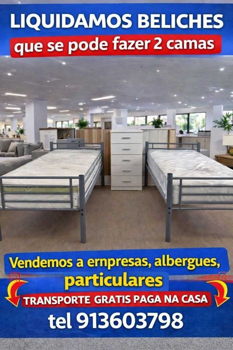 LIQUIDAMOS ULTIMOS BELICHES  ENVIO GRATUITO A TODO O PAIS   duplo hosteis albergues  paga na casa