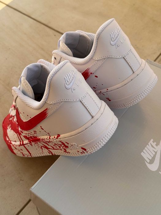 Кросівки Nike Air Force 1 Low Custom Blood high premium
