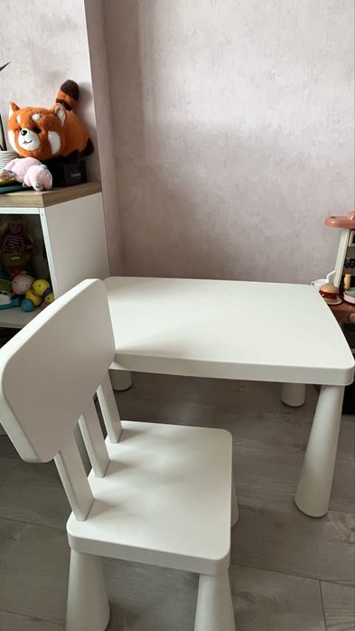 Набір дитячий стіл та стілець IKEA (Ікея) MAMMUT