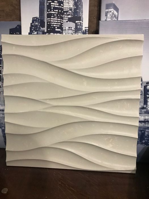 3D панель гіпсова «хвиля»